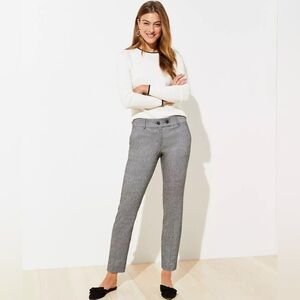 LOFT Slim Pencil Pants in Curvy Fit Women’s Speckled Gray Slacks 8